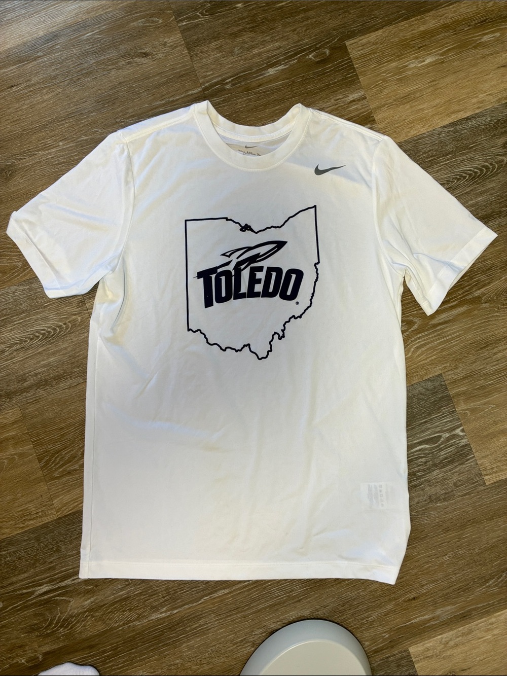Nike White Toledo Outline Graphic Short Sleeve Shirt
